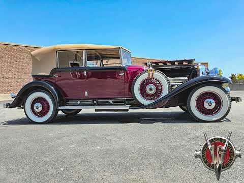 1930 Cadillac All Weather Phaeton V-16 by Fleetwood Model 4380 Convertible Sedan